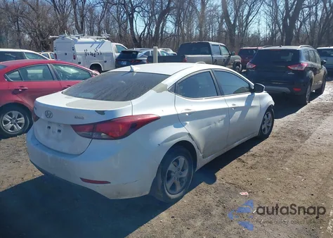 2015 Hyundai Elantra Se from USA, damaged, VIN 5NPDH4AE4FH618929